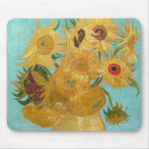 Vincent Van Gogh - Vas med tolv solblommor Musmatta