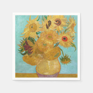 Vincent Van Gogh - Vas med tolv solblommor Pappersservett