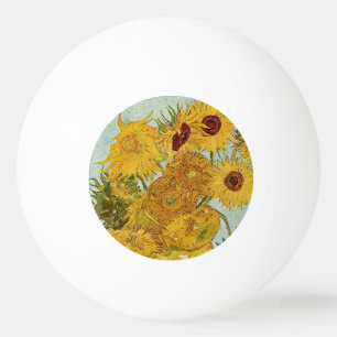 Vincent Van Gogh - Vas med tolv solblommor Pingisboll