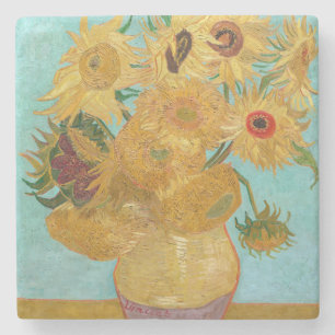 Vincent Van Gogh - Vas med tolv solblommor Stenunderlägg