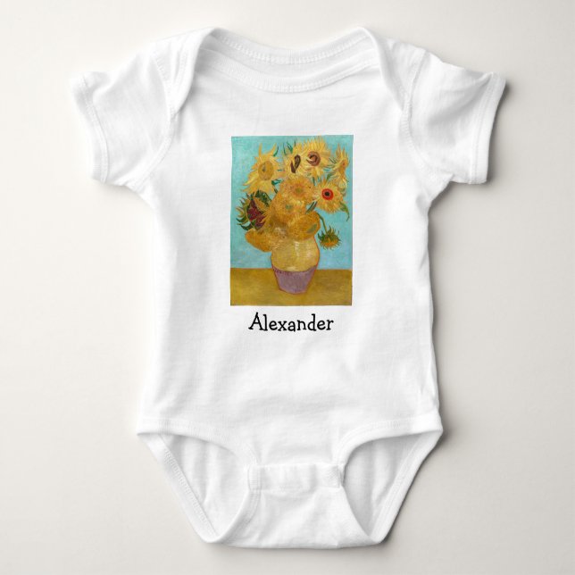 Vincent Van Gogh - Vas med tolv solblommor T Shirt (Framsida)