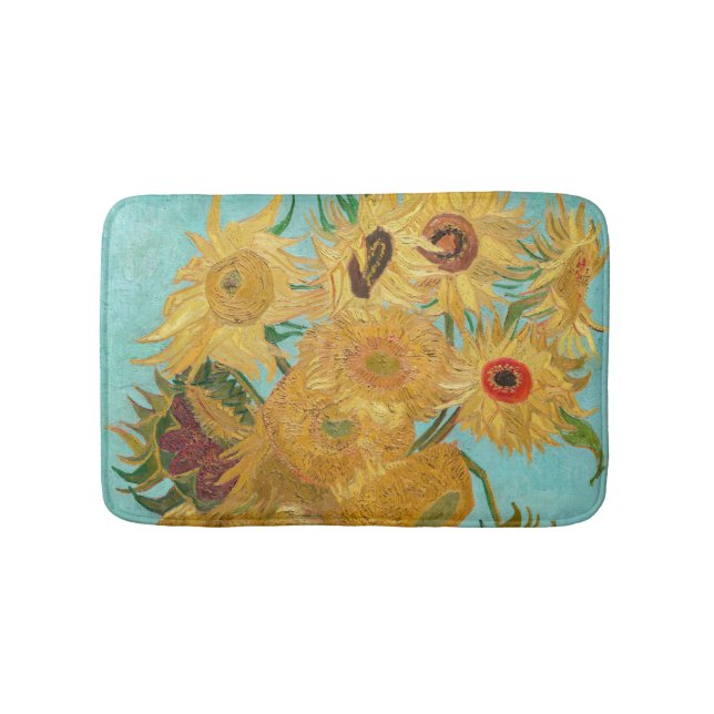 Vincent Van Gogh - Vas med tolv solrosor Badrumsmatta (Framsidan)