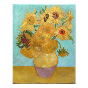 Vincent Van Gogh - Vas med tolv solrosor Fototryck