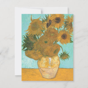 Vincent van Gogh - Vas med tolv solrosor Inbjudningar