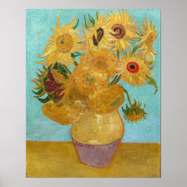 Vincent Van Gogh - Vas med tolv solrosor Poster