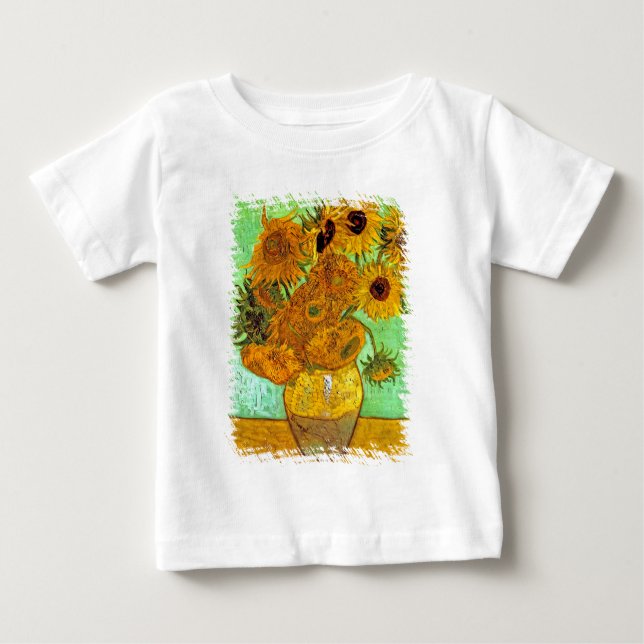 Vincent Van Gogh - Vas med tolv solrosor Tee (Framsida)