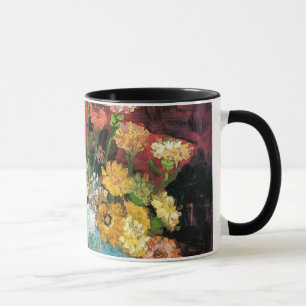 Vincent Van Gogh - Vas med Zinnia Konstverk Mugg
