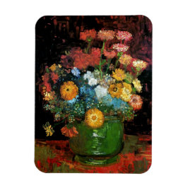 Vincent Van Gogh - Vas med Zinnias Fine Art Magnet