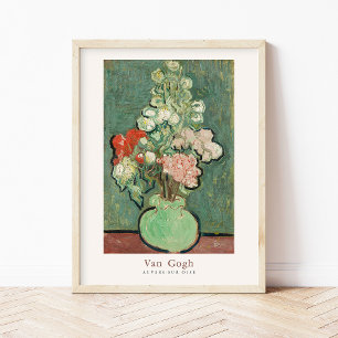 Vincent van Gogh Vas of Flowers Art Print Vintage Poster