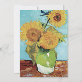 Vincent Van Gogh Vas SunblommArt Inbjudningar