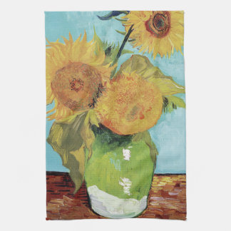 Vincent Van Gogh Vas SunblommArt Kökshandduk