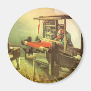 Vincent van Gogh Väverska vänd mot vänster Spinnro Magnet