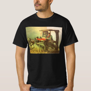 Vincent van Gogh Väverska vänd mot vänster Spinnro T Shirt