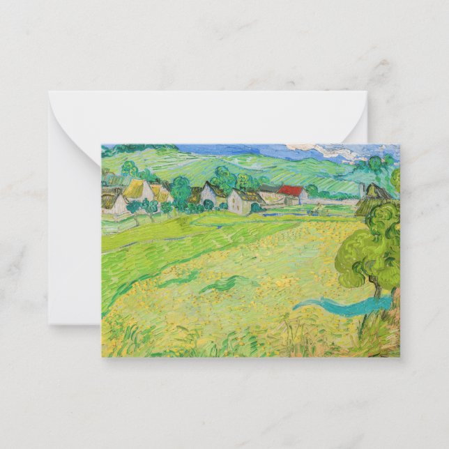Vincent van Gogh - Vessenots syn nära Auvers Anteckningskort (Framsida)