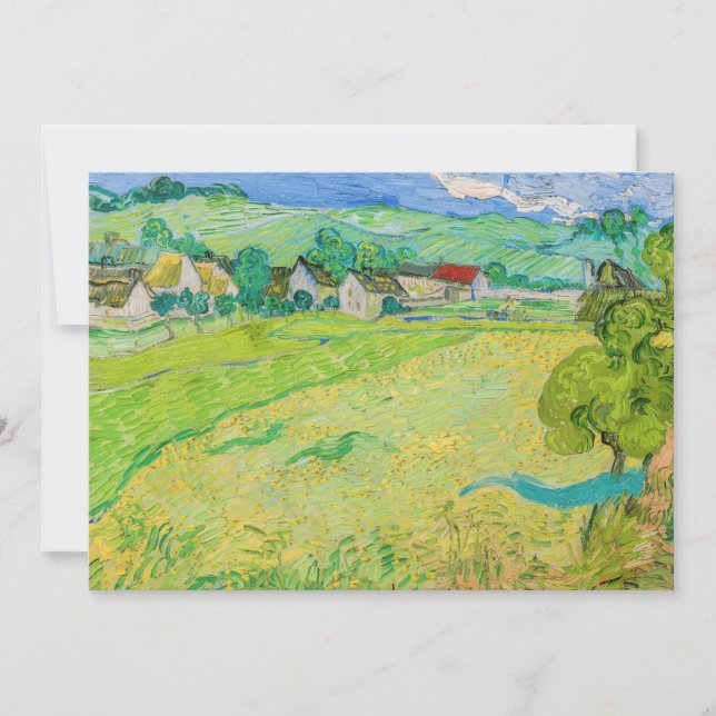 Vincent van Gogh - Vessenots syn nära Auvers Inbjudningar (Framsida)