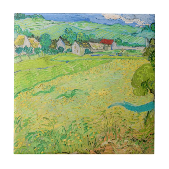 Vincent van Gogh - Vessenots syn nära Auvers Kakelplatta (Framsidan)