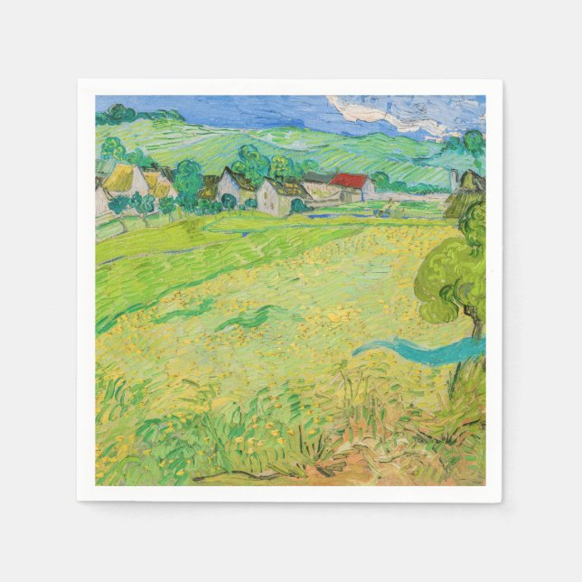 Vincent van Gogh - Vessenots syn nära Auvers Pappersservett (Framsidan)