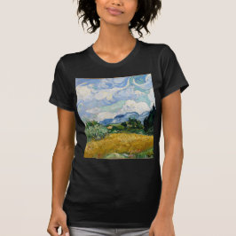 Vincent Van Gogh vetefält med Cypresseskonst T-shirt