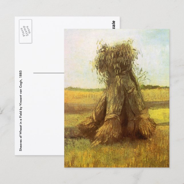 Vincent van Gogh - Veteknippen Vykort (Fram/baksida)