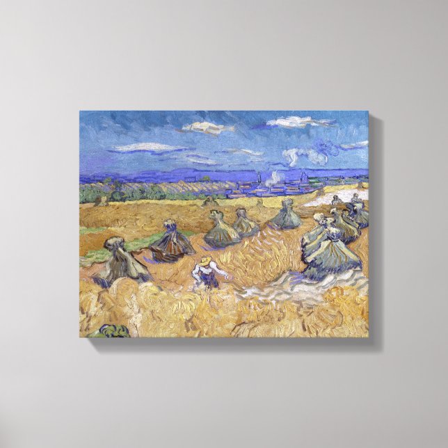 Vincent van Gogh - Vetestack med Reaper Canvastryck (Framsida)