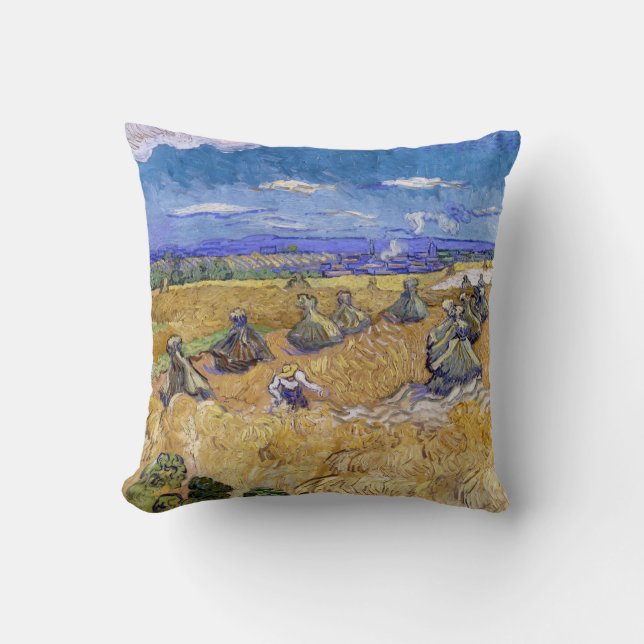 Vincent van Gogh - Vetestaplar med repor Kudde (Framsida)