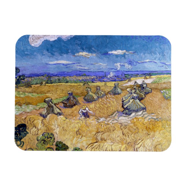 Vincent van Gogh - Vetestaplar med repor Magnet (Horisontell)