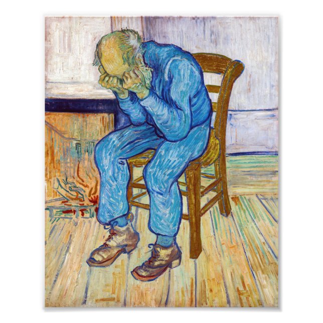 Vincent van Gogh - Vid evighetens port Fototryck (Framsidan)