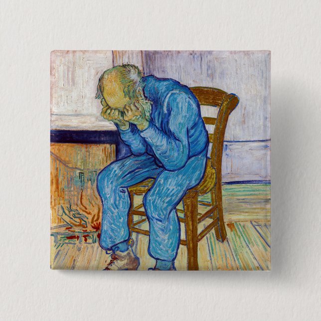 Vincent van Gogh - Vid evighetens port Knapp (Framsida)