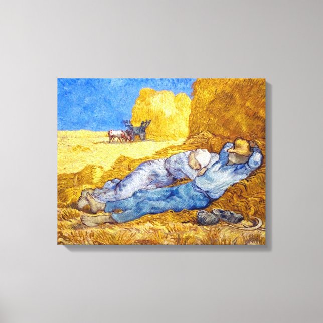 Vincent Van Gogh - Vilande efter arbete - Finkonst Canvastryck (Framsida)