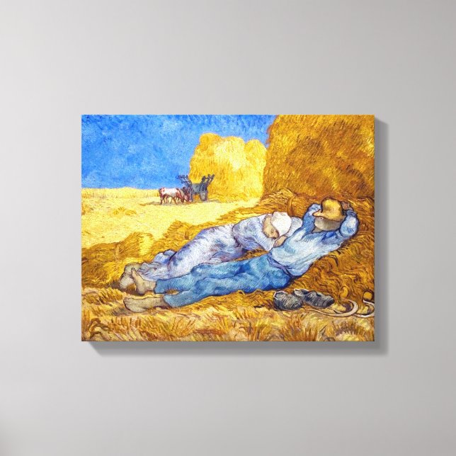 Vincent Van Gogh - Vilande efter arbete - Finkonst Canvastryck (Framsida)