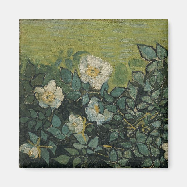 Vincent van Gogh - Vilda rosor Magnet (Framsidan)