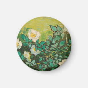 Vincent Van Gogh-Vilden Rosor Fine Art Magnet