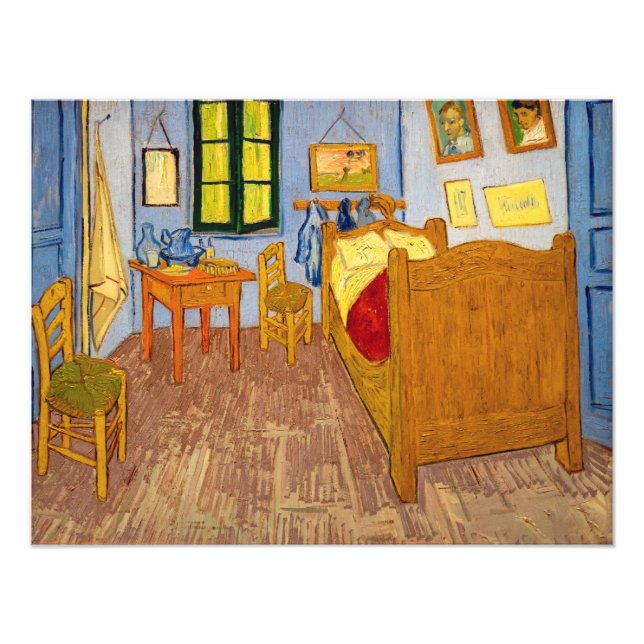 Vincent van Gogh - Vincent Bedroom i Arles Fototryck (Framsidan)