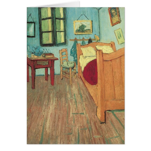 Vincent van Gogh - Vincent Bedroom i Arles Hälsningskort (Framsidan)
