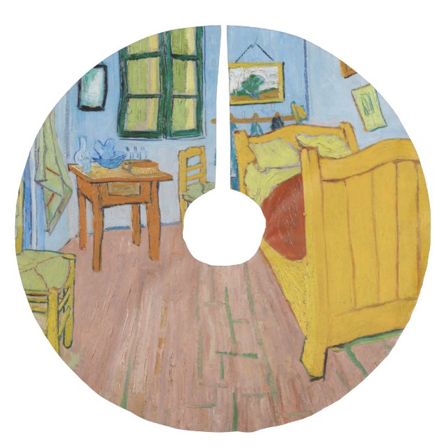 Vincent Van Gogh - Vincent Bedroom i Arles Julgransmatta Borstad Polyester (Framsidan)