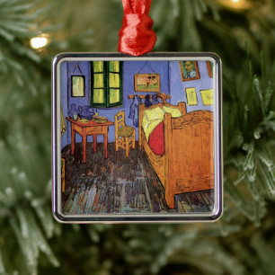 Vincent van Gogh - Vincent Bedroom i Arles Julgransprydnad Metall