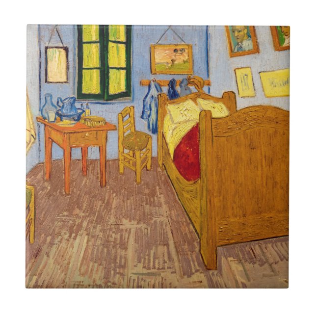 Vincent van Gogh - Vincent Bedroom i Arles Kakelplatta (Framsidan)