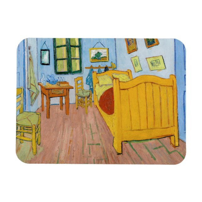 Vincent Van Gogh - Vincent Bedroom i Arles Magnet (Horisontell)