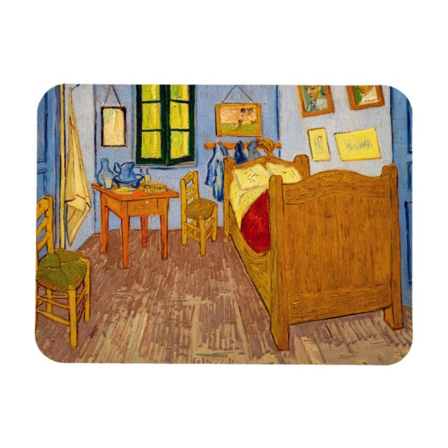 Vincent van Gogh - Vincent Bedroom i Arles Magnet (Horisontell)