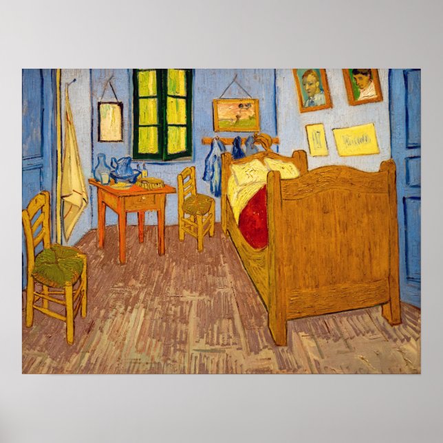 Vincent van Gogh - Vincent Bedroom i Arles Poster (Framsidan)