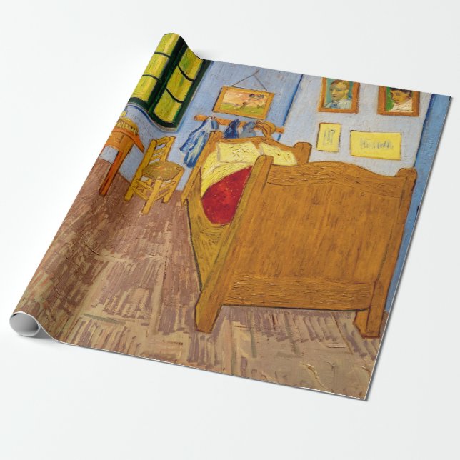 Vincent van Gogh - Vincent Bedroom i Arles Presentpapper (Utrullad)
