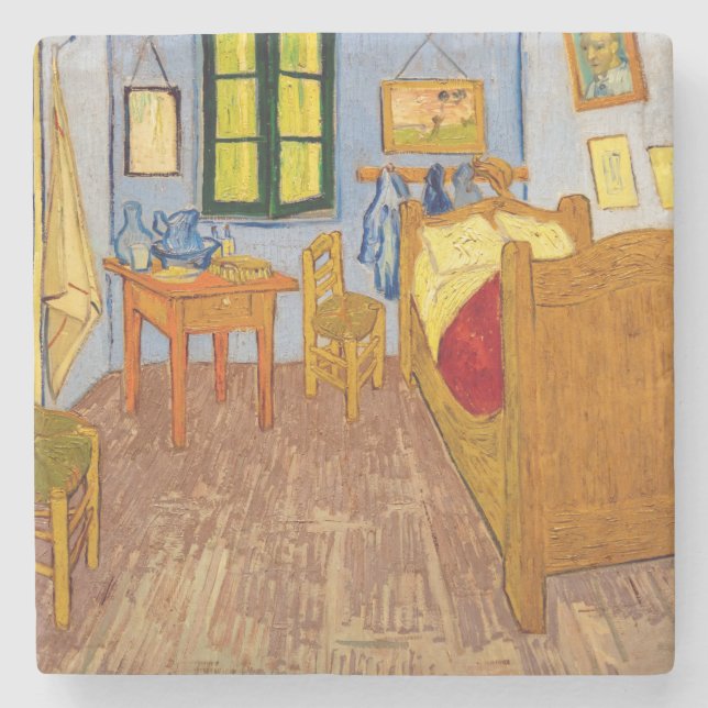Vincent van Gogh - Vincent Bedroom i Arles Stenunderlägg (Framsidan)