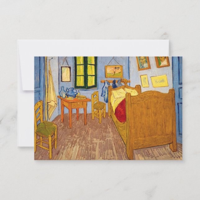Vincent van Gogh - Vincent Bedroom i Arles Tack Kort (Framsida)