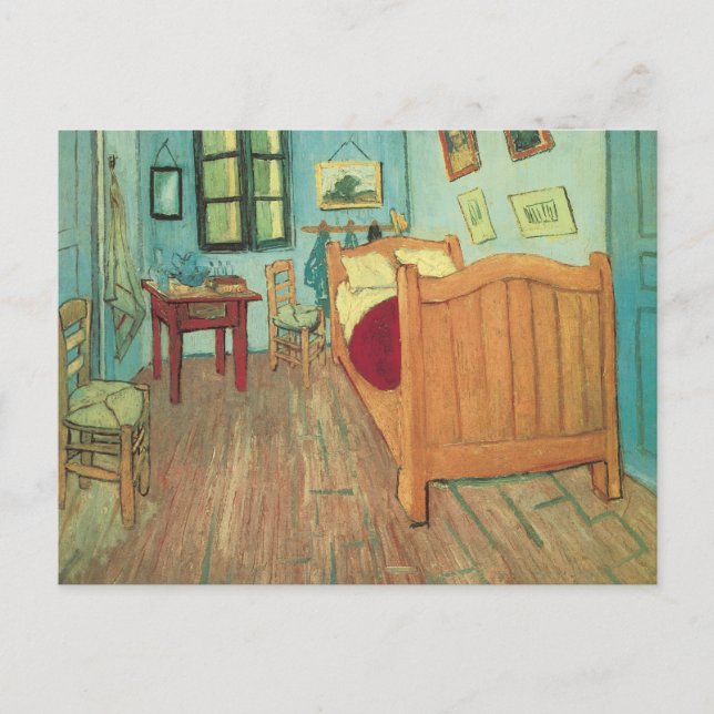 Vincent van Gogh - Vincent Bedroom i Arles Vykort (Framsida)