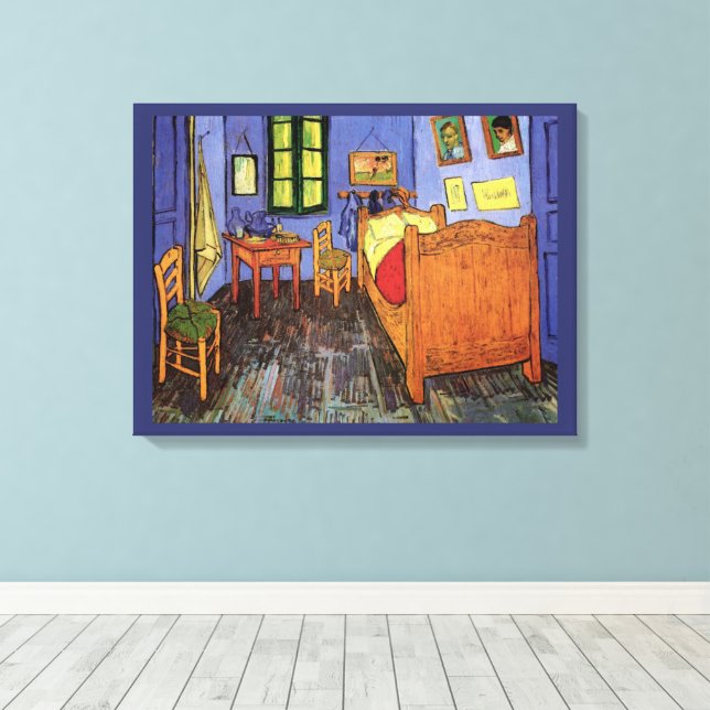 Vincent van Gogh - Vincents sovrum i Arles Canvastryck (Insitu (trägolv))