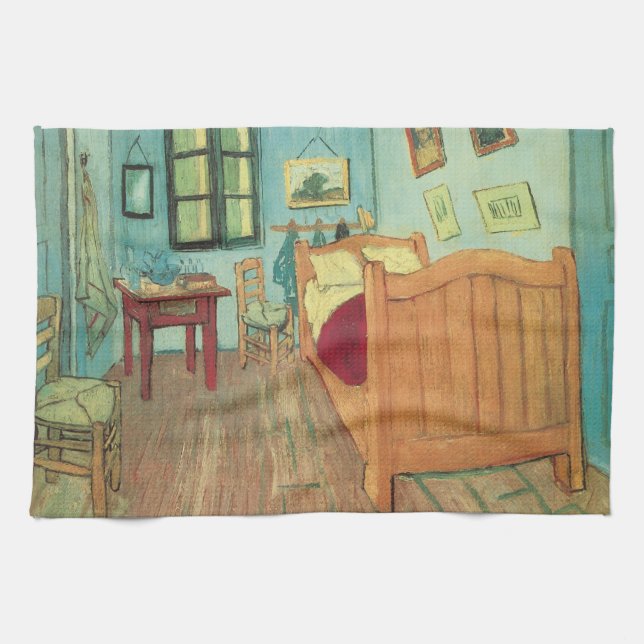 Vincent van Gogh - Vincents sovrum i Arles Kökshandduk (Horisontell)