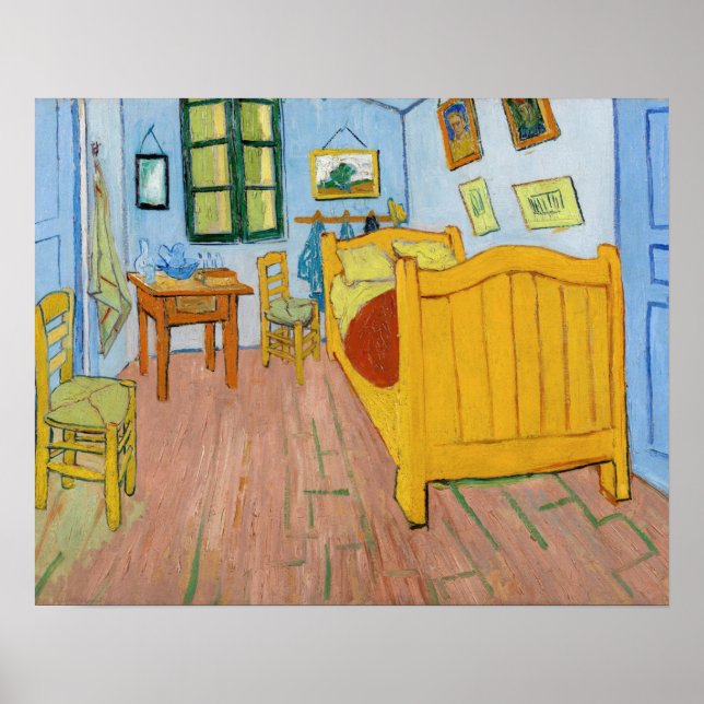 Vincent Van Gogh - Vincents sovrum i Arles Poster (Framsidan)