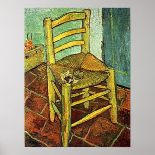 Vincent Van Gogh - Vincents stol med hans leda i Poster