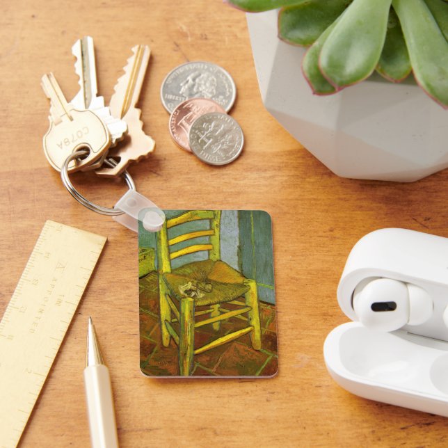 Vincent van Gogh - Vincents stol med hans pipa Nyckelring (Skrivbord)