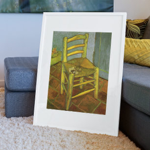 Vincent van Gogh - Vincents stol med hans pipa Poster